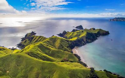 Aerial views of Great Barrier Island