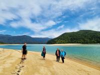 Strolling Awaroa Beach, Abel Tasman National Park