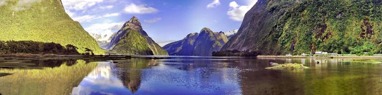 Milford Sound reflection - South Island Tours with MoaTours