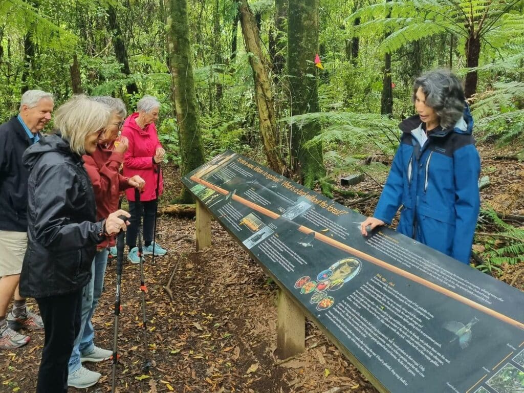 Learning about Sanctuary Mountain in Maungatautari